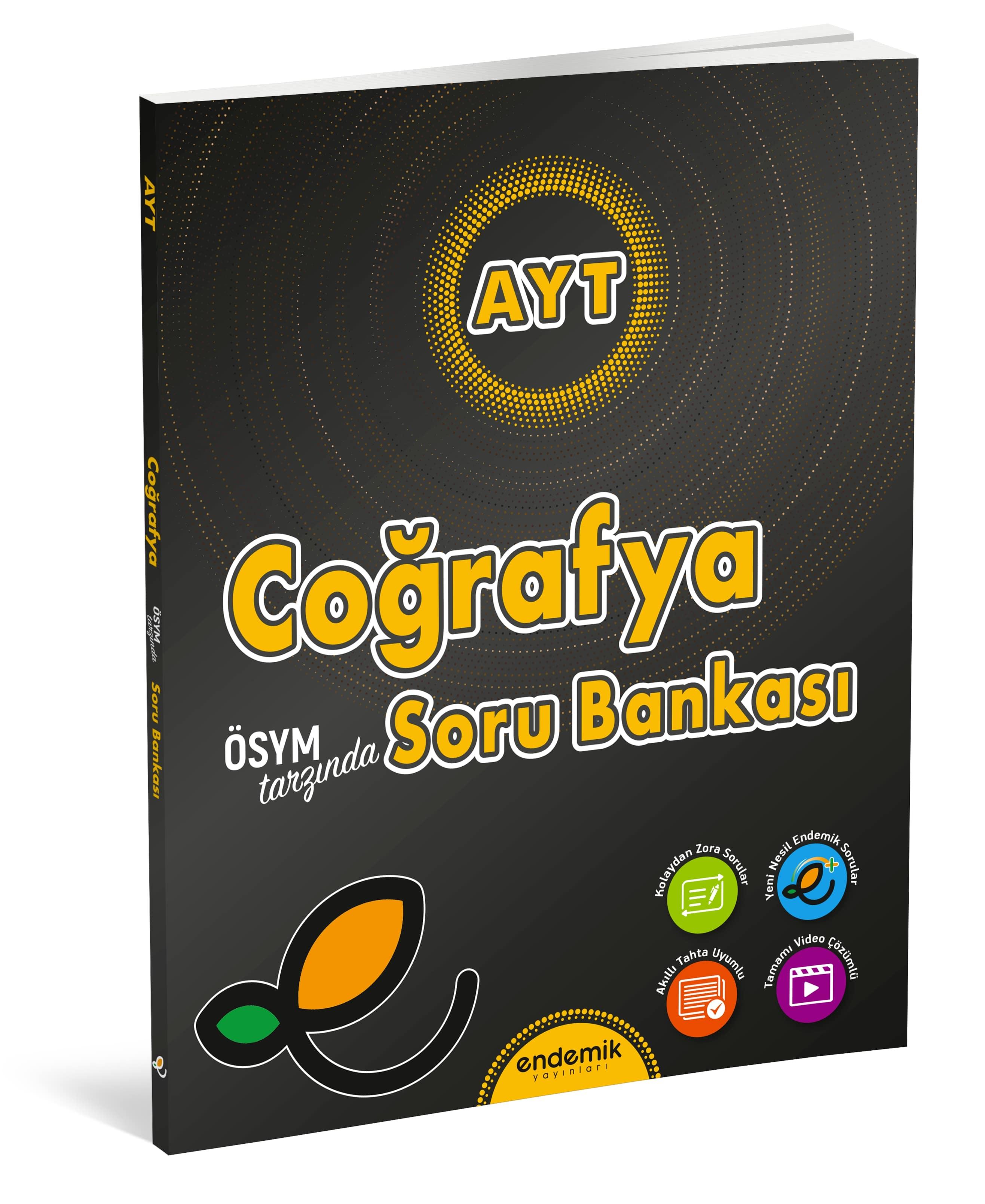 Endemik Yayınları AYT Coğrafya Soru Bankası